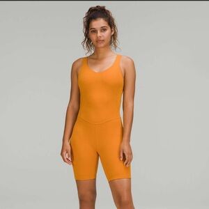 Lululemon Athletica Orange Jumpsuit